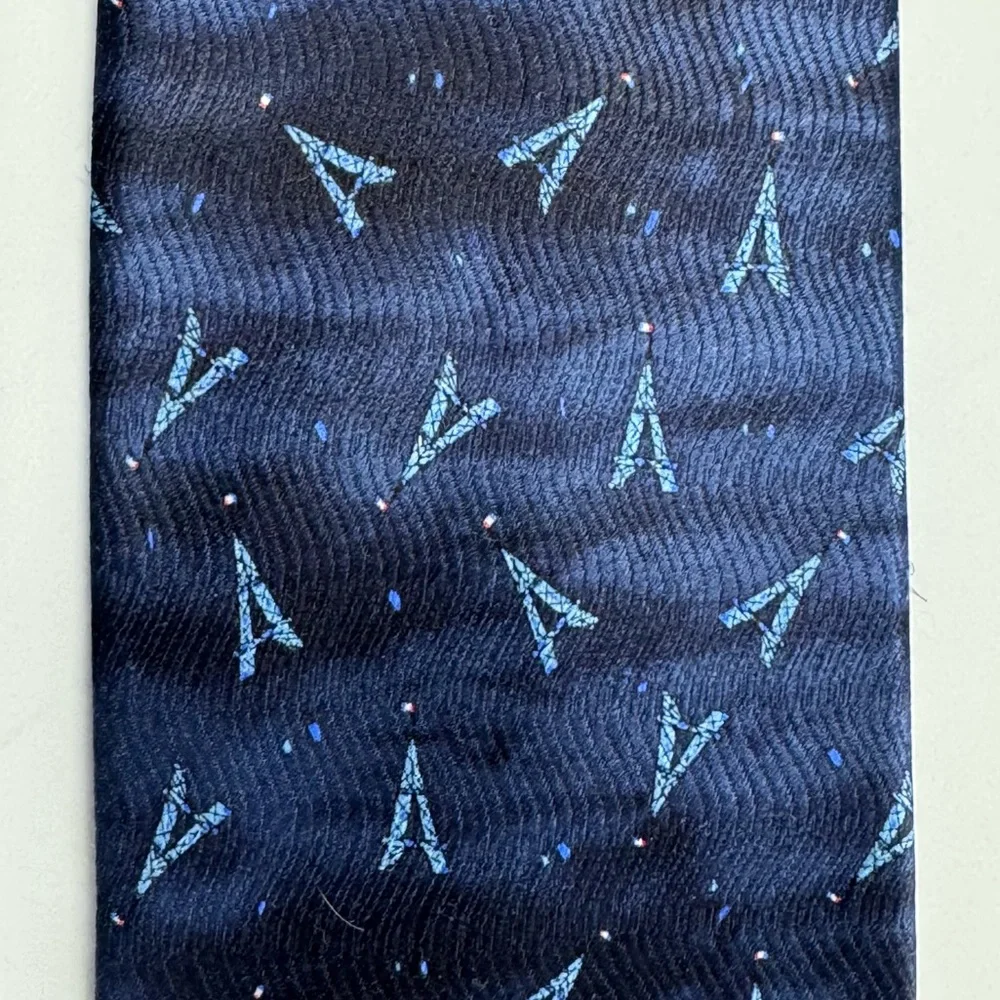 Roger‎ L. Paris Neck Tie, Eiffel Tower, Silk, Novelty, Abstract, Travel, France